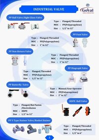 PP INDUSTRIAL VALVES