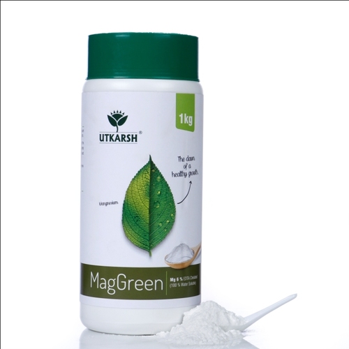 Utkarsh Maggreen Magnesium Mg 6% Edta Chelated (100 % Water Soluble Foilar Spray) Edta Chelated Fertilizers Application: Agriculture