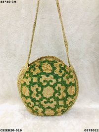 Handcrafted jute cotton beach bags