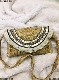 Designer handmade sling jute cotton handloom bag