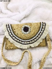 Designer handmade sling jute cotton handloom bag