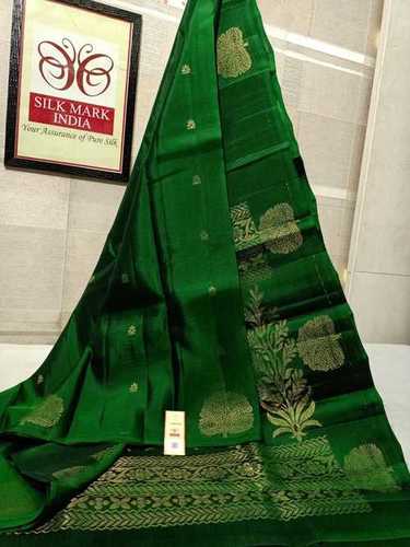 pure kanjivaram soft silk handloom with gold jarie