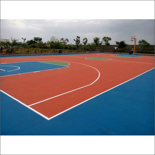 Color Coated Basketball Court Flooring