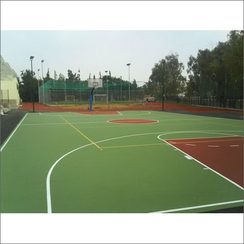 Polyurethane Outdoor Basketball Court Flooring