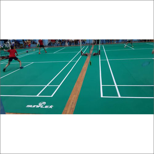 Non-Slip Pvc Badminton Indoor  Court Flooring