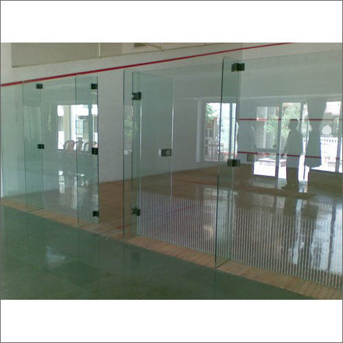 Anti-Slip Squash Court Back Wall Glass System