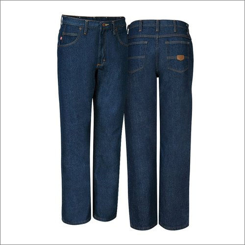 Blue Mens Straight Denim Jeans