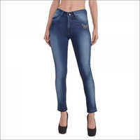 Ladies Blue Stretchable Denim Jeans