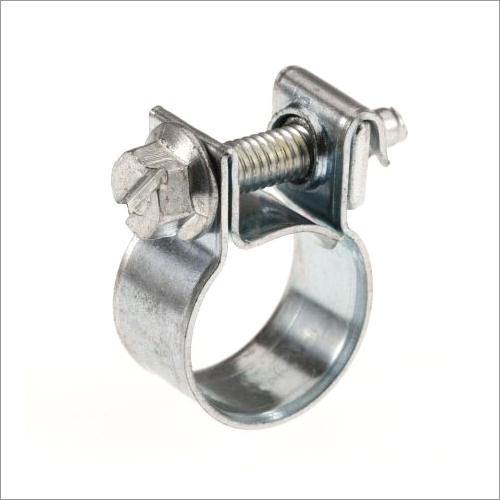 Clamps With Nuts And Bolts - MS Material, Size As Applicable, Silver Color | Industrial Usage, Metal Type: Stainless Steel