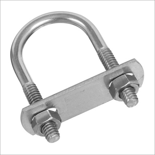 U Bolts - Silver, Round U Head, Tempered and Galvanized Finish | Ideal for Industrial Pipe Support and Restraint Applications