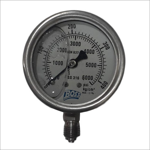 Back Connection Pressure Gauge Accuracy: High  %