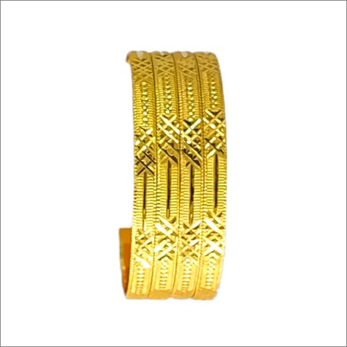 5540-GW-05 Gold Plated CNC Bangles