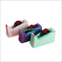 Cello Tape Dispenser - Plastic Material, 1" Tape Suitable For 25mm & 75mm Core | Seamless Welding, Stable Base, Steel Sharp Cutter