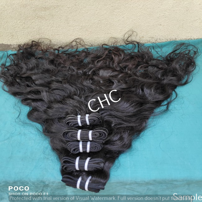 WHOLESALE NATURAL INDIAN UNPROCESSED CURLY HUMAN HAIR EXTENSIONS