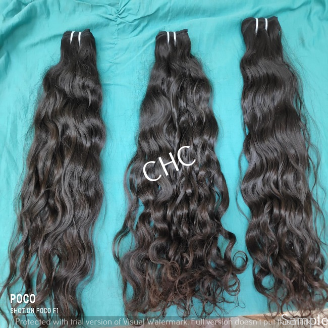 WHOLESALE NATURAL INDIAN UNPROCESSED CURLY HUMAN HAIR EXTENSIONS