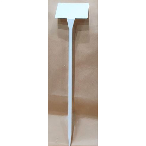 White Plastic Plant Label T Type With Tilted Head