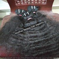 Raw Indian Curly Hair Virgin  Cuticle Aligned Bundles Indian Human Hair