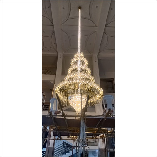 Golden Beautiful Crystal Chandelier