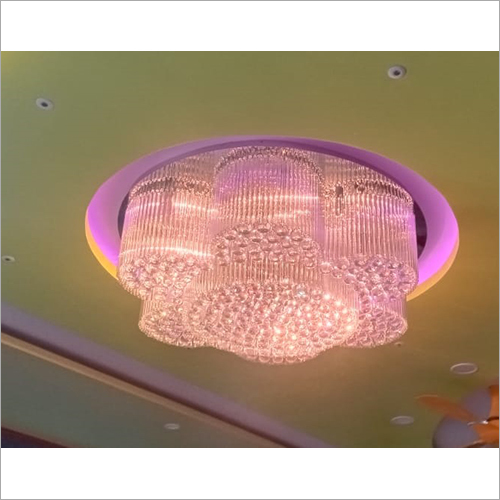 Glass Chandelier - Elegant Crystal Finish, Various Sizes Available | Ideal for Halls and Hotels, Electric Power Factor
