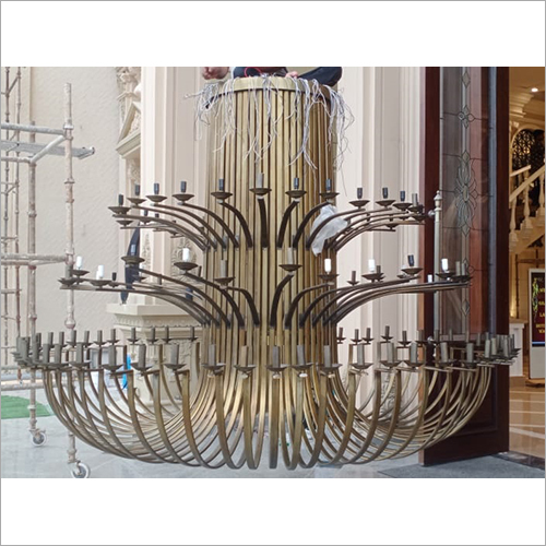 Glass Wooden Chandelier Size: Different Available