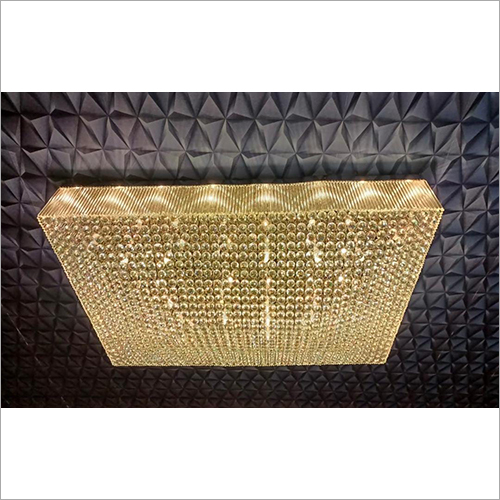 Gold Finish Chandelier - Crystal Material, Multiple Sizes Available | Ideal for Hall and Hotel Applications