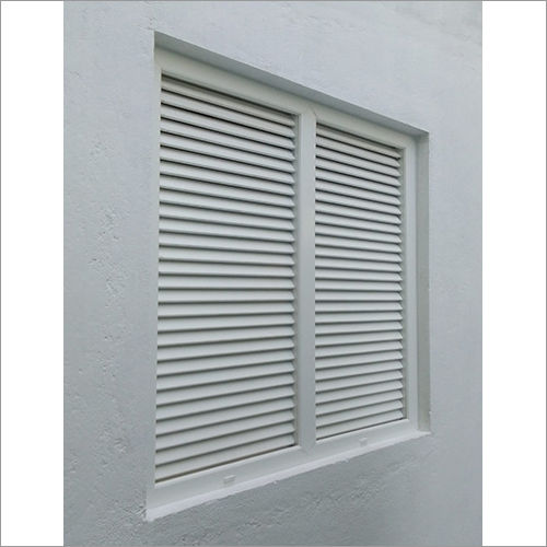 White Upvc Louver Window