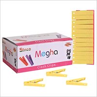Different Available Yellow Plastic Cloth Clips