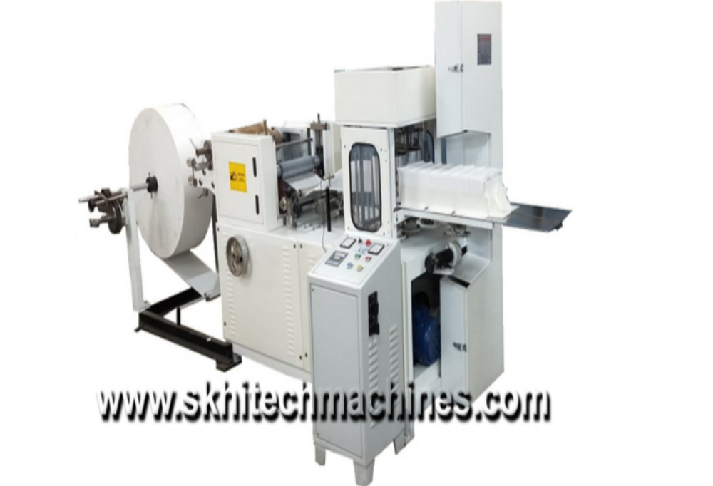 Two Size Paper Napkin Machine - Color: White