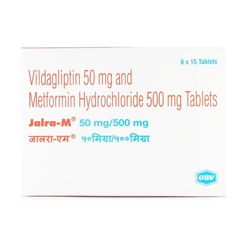 Jalra-M (Vildagliptin-Metformin) 50mg/500mg Tablets