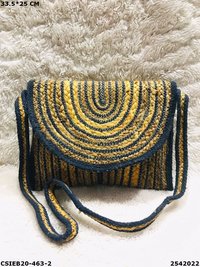 Handcrafted jute sling bags