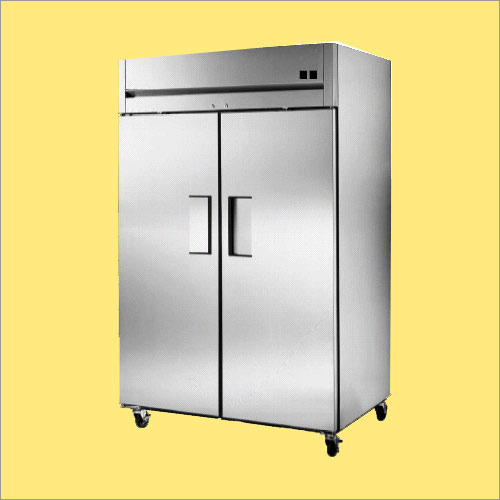Silver Double Door Laboratory Freezer