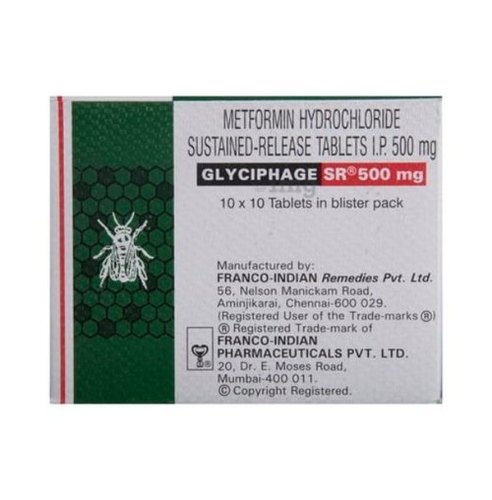 Glyciphage SR (Metformin) 500mg Tablets