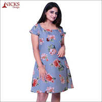 American Crepe Straight Frock