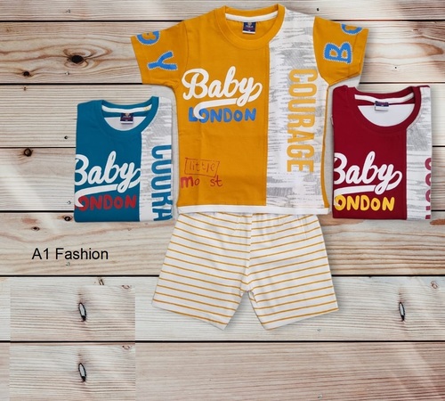 Kids Cotton T-Shirts And Shorts Age Group: 6Month-3Years