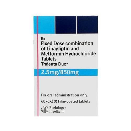 Trajenta Duo (Linagliptin-Metformin) 2.5mg/850mg Tablet