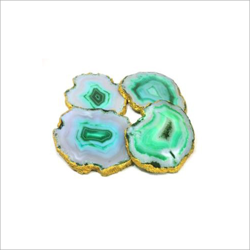 Green Agate Coaster