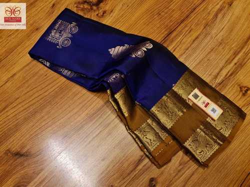 pure kanjivaram soft silk doubt wrap