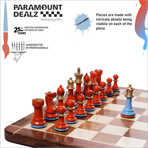 The Sydney Knell GrandMaster Painted Chess Set Combo