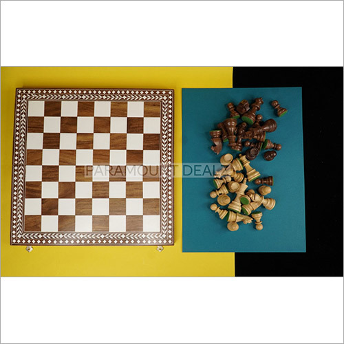 Inlay Wooden Chess Board Handmade Wooden Folding Board