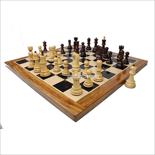 Wooden Chess Board Ebony Sheesham Wood 21 Inch - 55 Mm