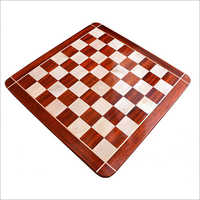 Wooden Chess Board Rounded Edge Blood Red Bud Rose Wood 21 Inch - 55 Mm