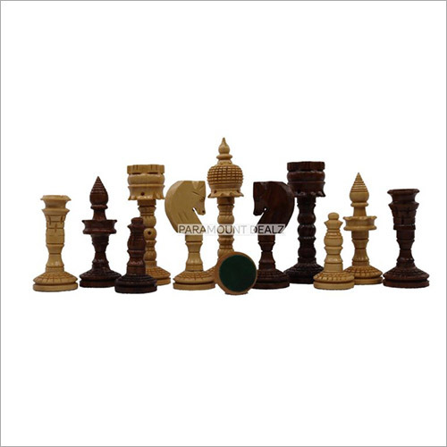 Classic Lamp Series 3.5 Inch King Height Wooden Chess Pieces