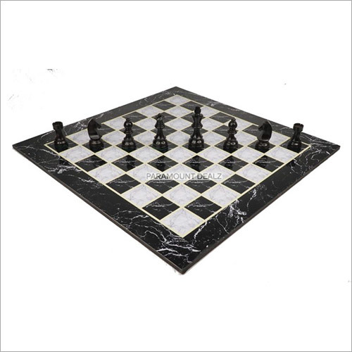 Wooden Laminated 19 Inch Chess Board Game with 3.75 Inch Staunton Style Wooden Chess Pieces