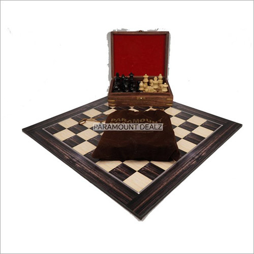 19 inch Wooden Laminated Chess Board Game with 3.75 Inch Staunton Style Wooden Chess Pieces