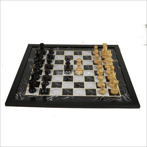 Wooden Laminated 19 Chess Board Game Set - Handcrafted with 3.7 Wooden Chess Pieces