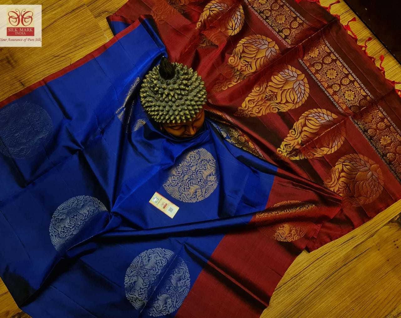 handloom saree with big butta