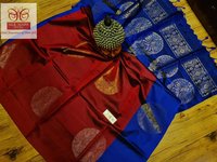 handloom saree with big butta
