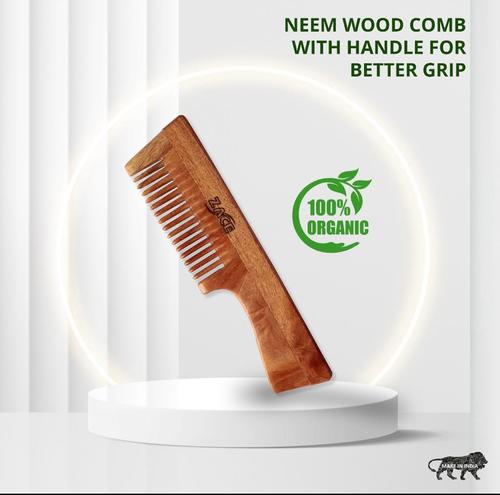 Light Shade Of Wood Handle Comb