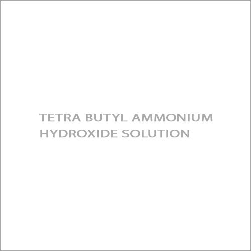 Tetra Butyl Ammonium Hydroxide Solution Cas No 2052 49 5 At Best Price In Ankleshwar Tatva 5472