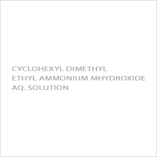 Cyclohexyl Dimethyl Ethyl Ammonium Hydroxide Aq. Solution Cas No: 105197-93-1